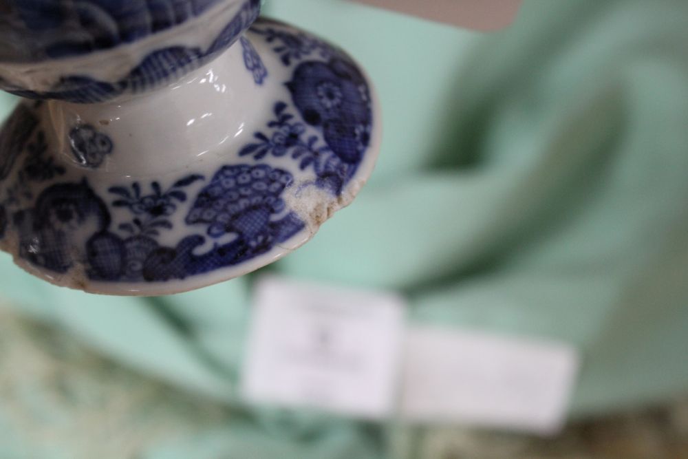 A Chinese blue and white jug, Japanese lacquer box and mixed Japanese ceramics